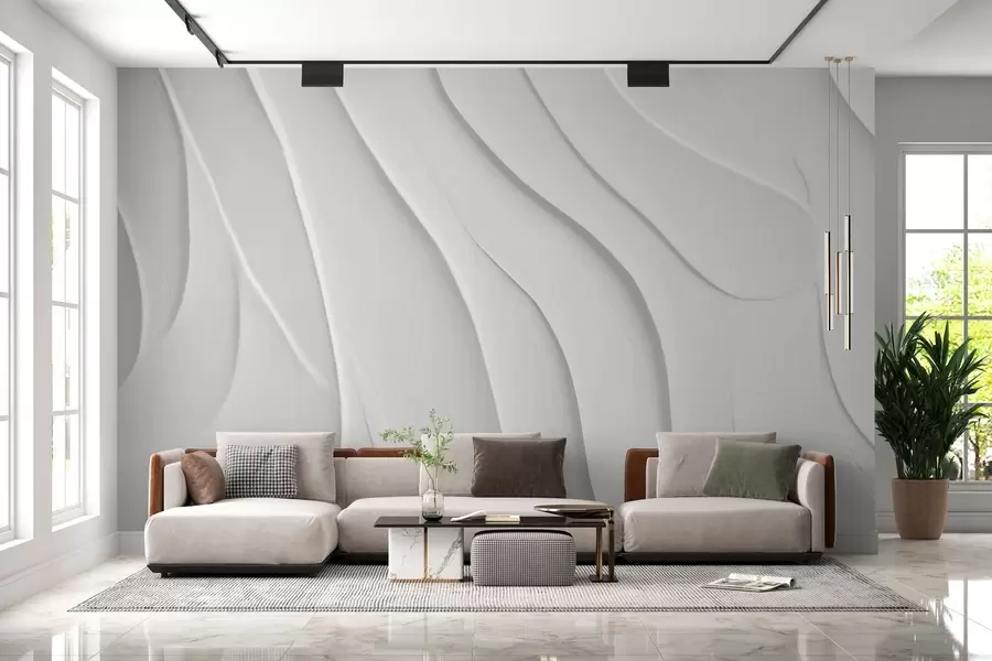 murales de pared Efecto muro de hormigón ligero w02298