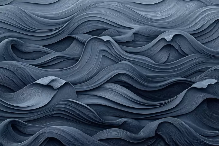 murales de pared Olas azul oscuro w02311