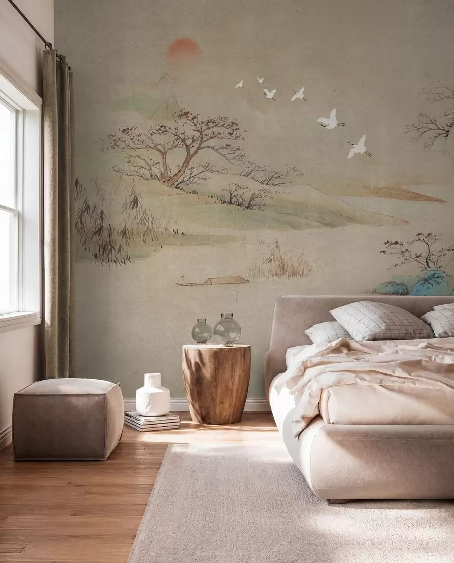 murales de pared paisaje en estilo chino u42038