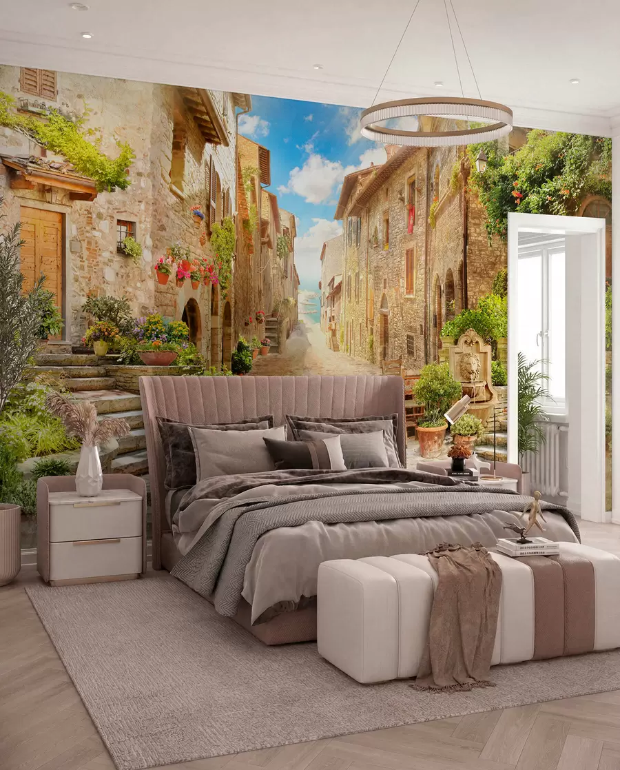 murales de pared Planta, edificio e propiedad u42397