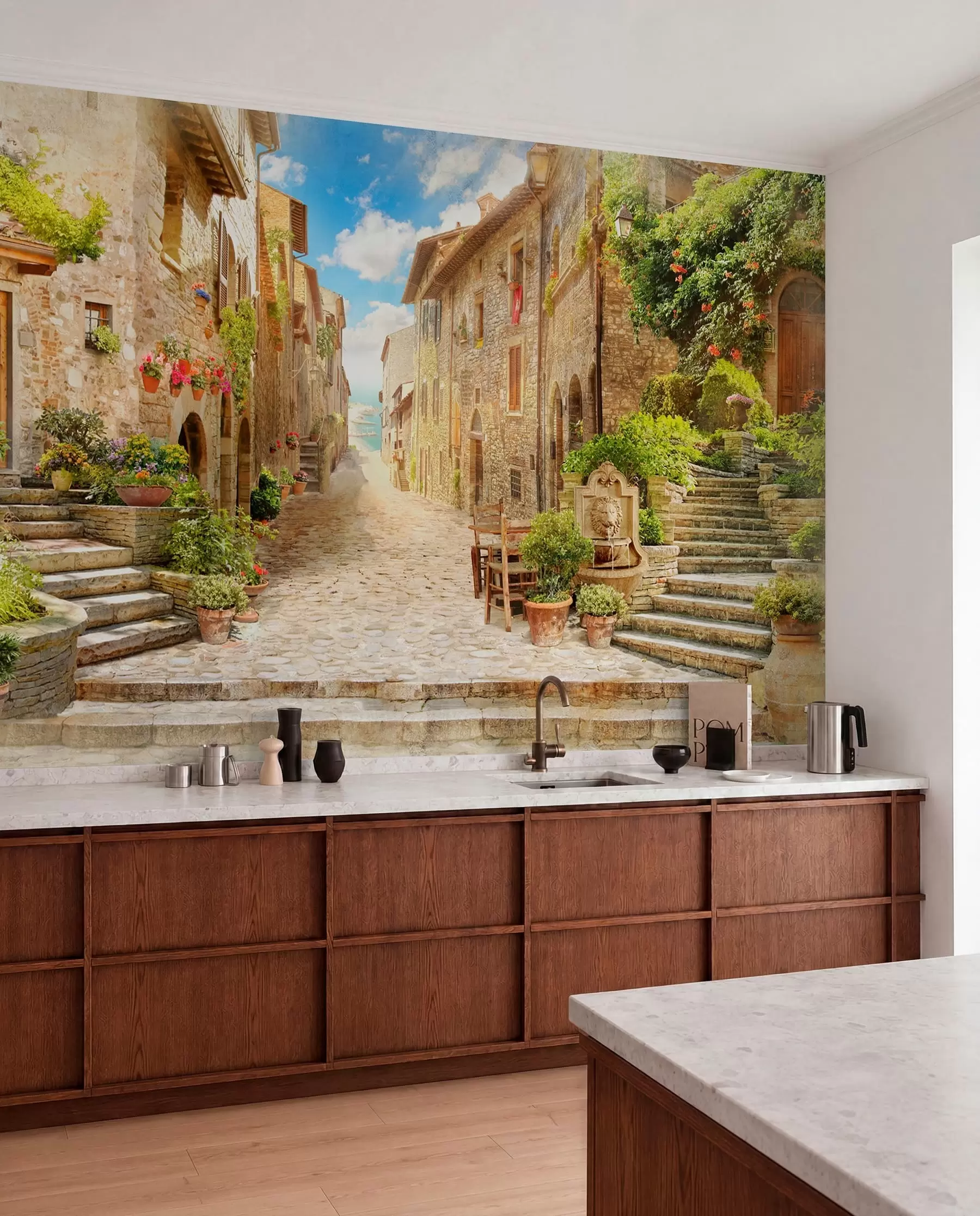 murales de pared Planta, edificio e propiedad u42397
