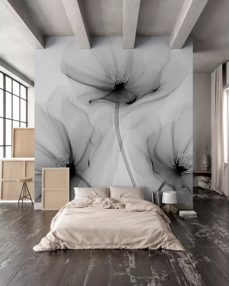 murales de pared Flores transparentes w02696v2