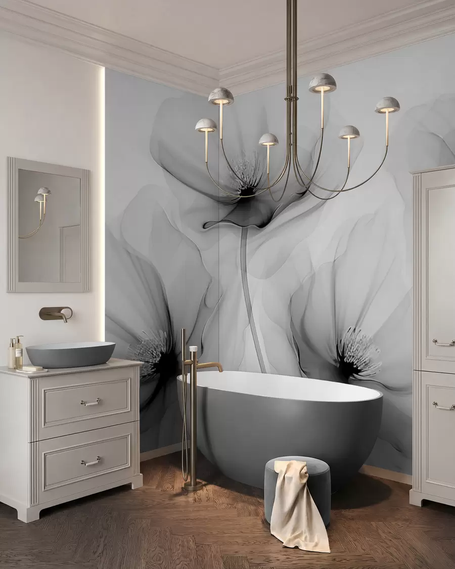 murales de pared Flores transparentes w02696v2