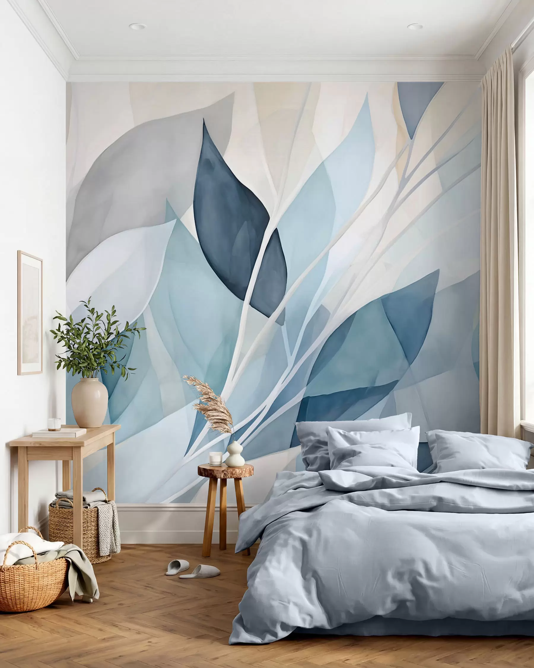 murales de pared Hojas abstractas w02701