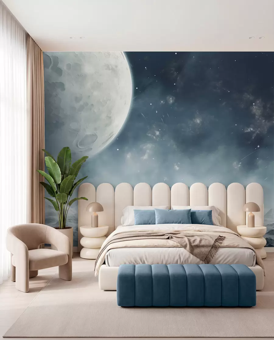 murales de pared Paisaje lunar abstracto w02797