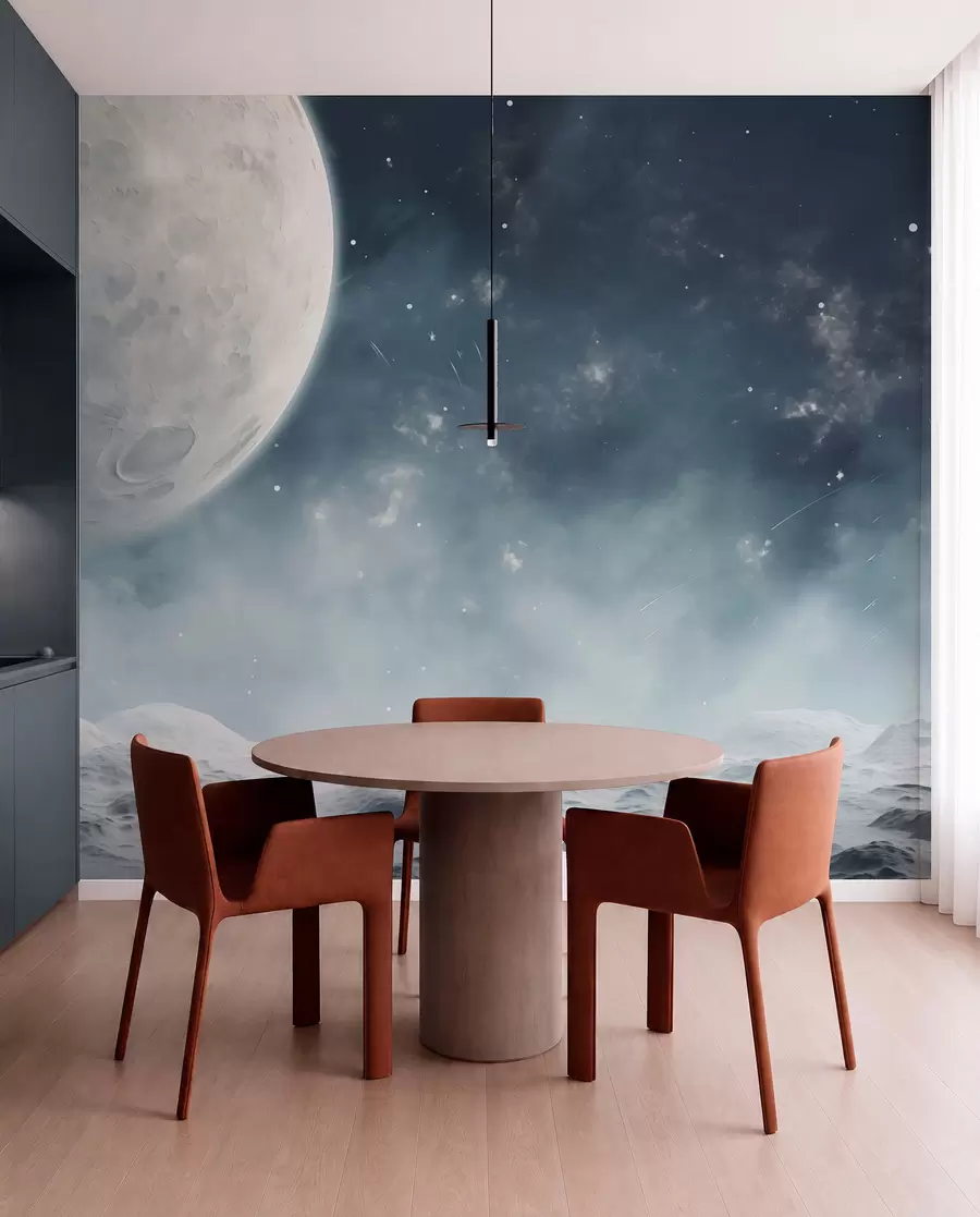 murales de pared Paisaje lunar abstracto w02797