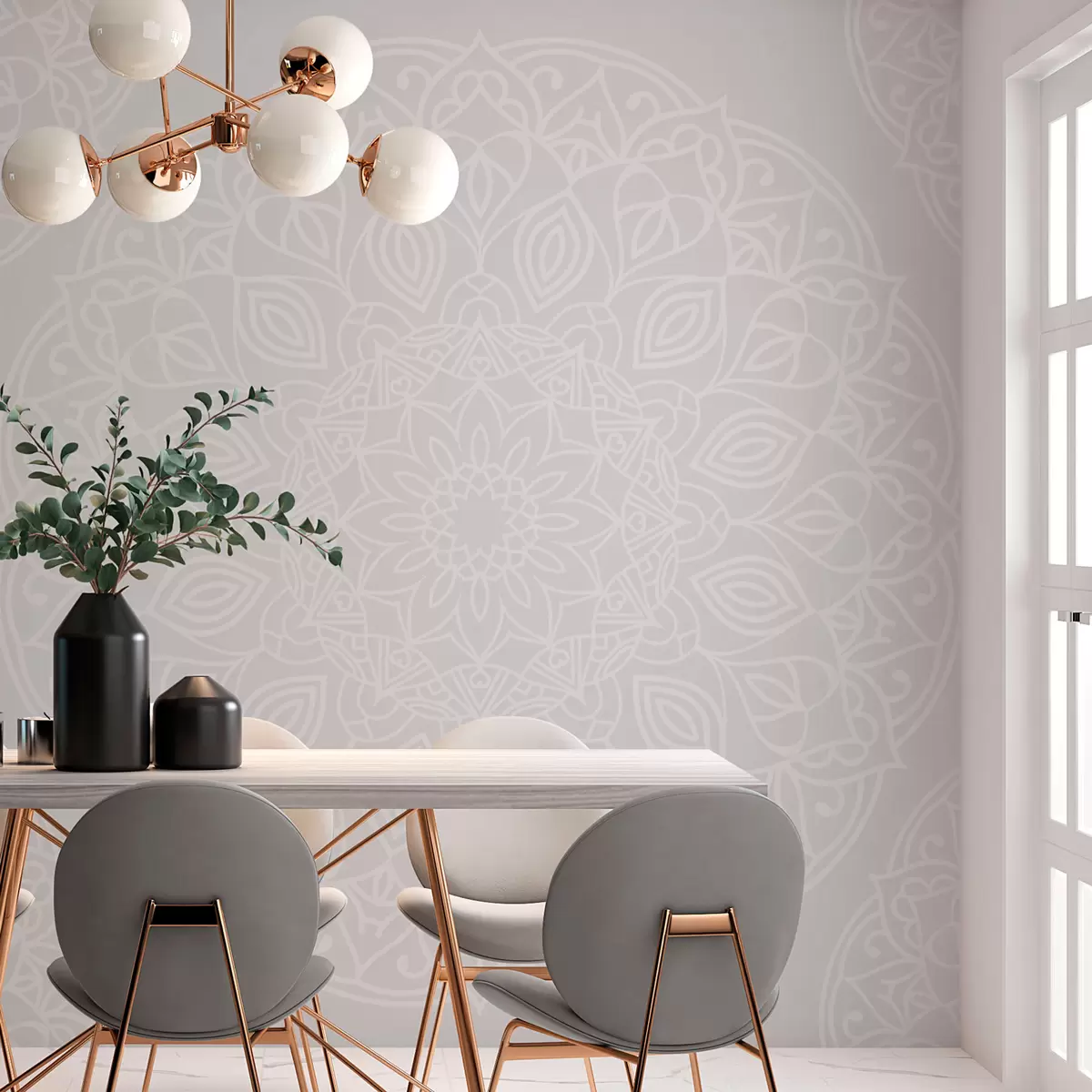 Murales de pared Elegante geometría mandala w02832 murales de pared Elegante geometría mandala w02832