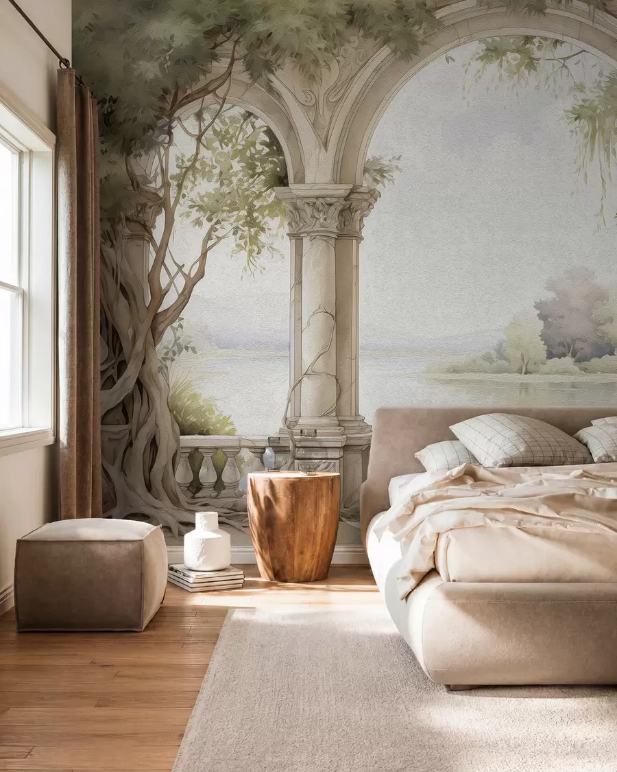 murales de pared Dibujo al óleo estilo arco w02976