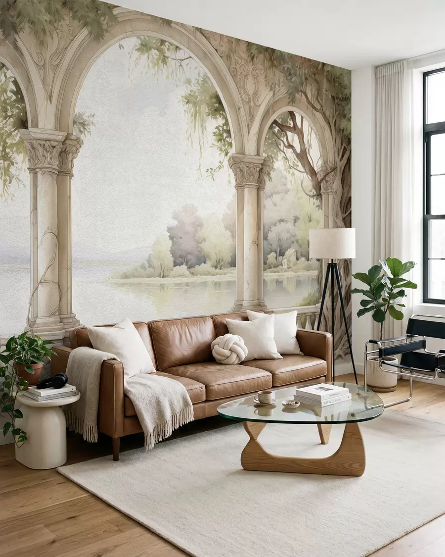 murales de pared Dibujo al óleo estilo arco w02976