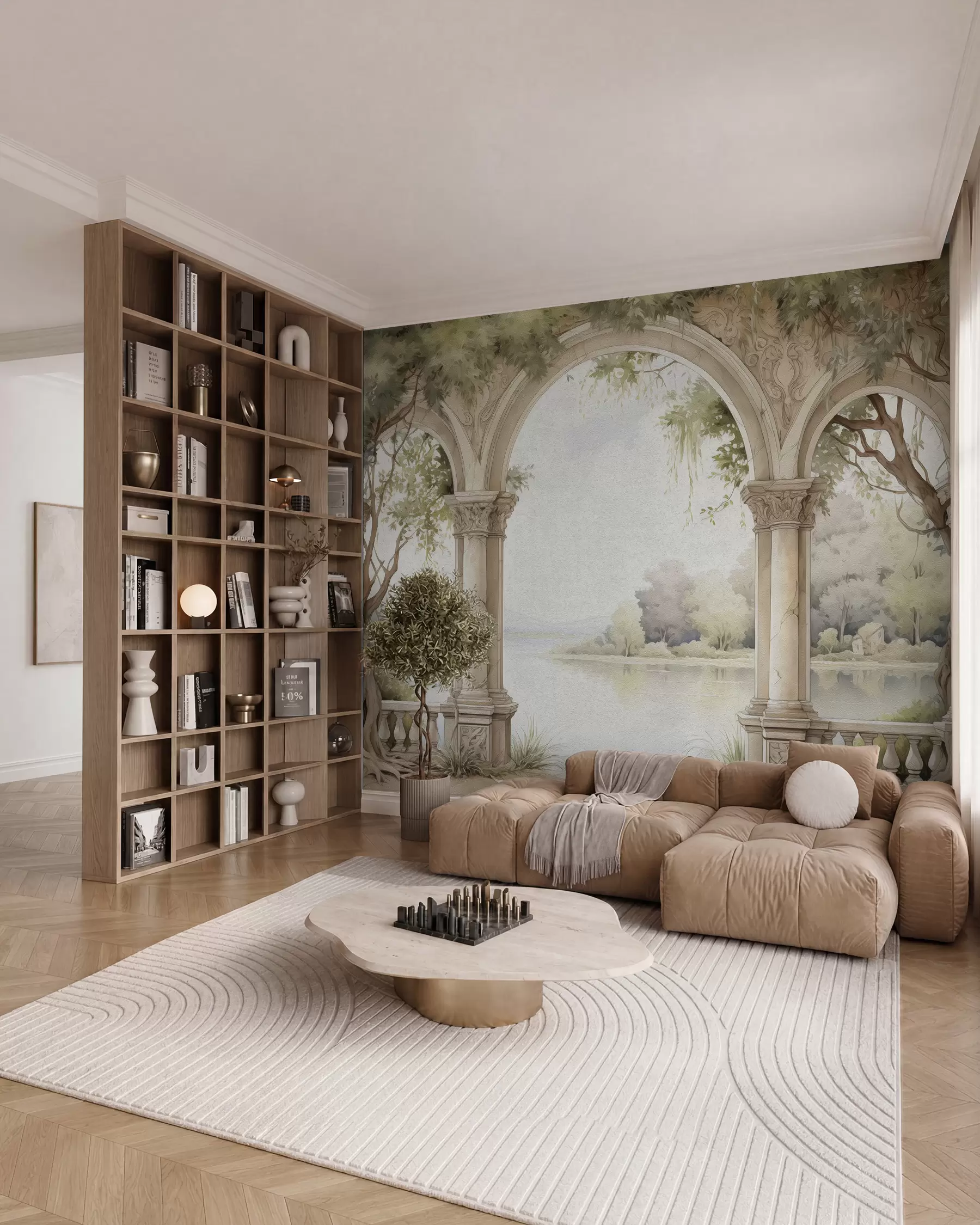 murales de pared Dibujo al óleo estilo arco w02976
