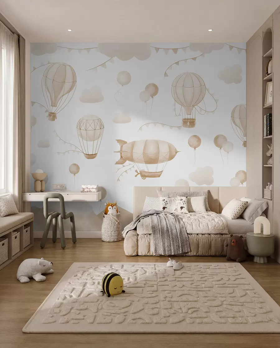 murales de pared Dirigibles color arena w08765v4