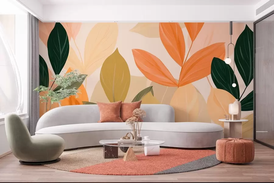 murales de pared Hojas de otoño w03424