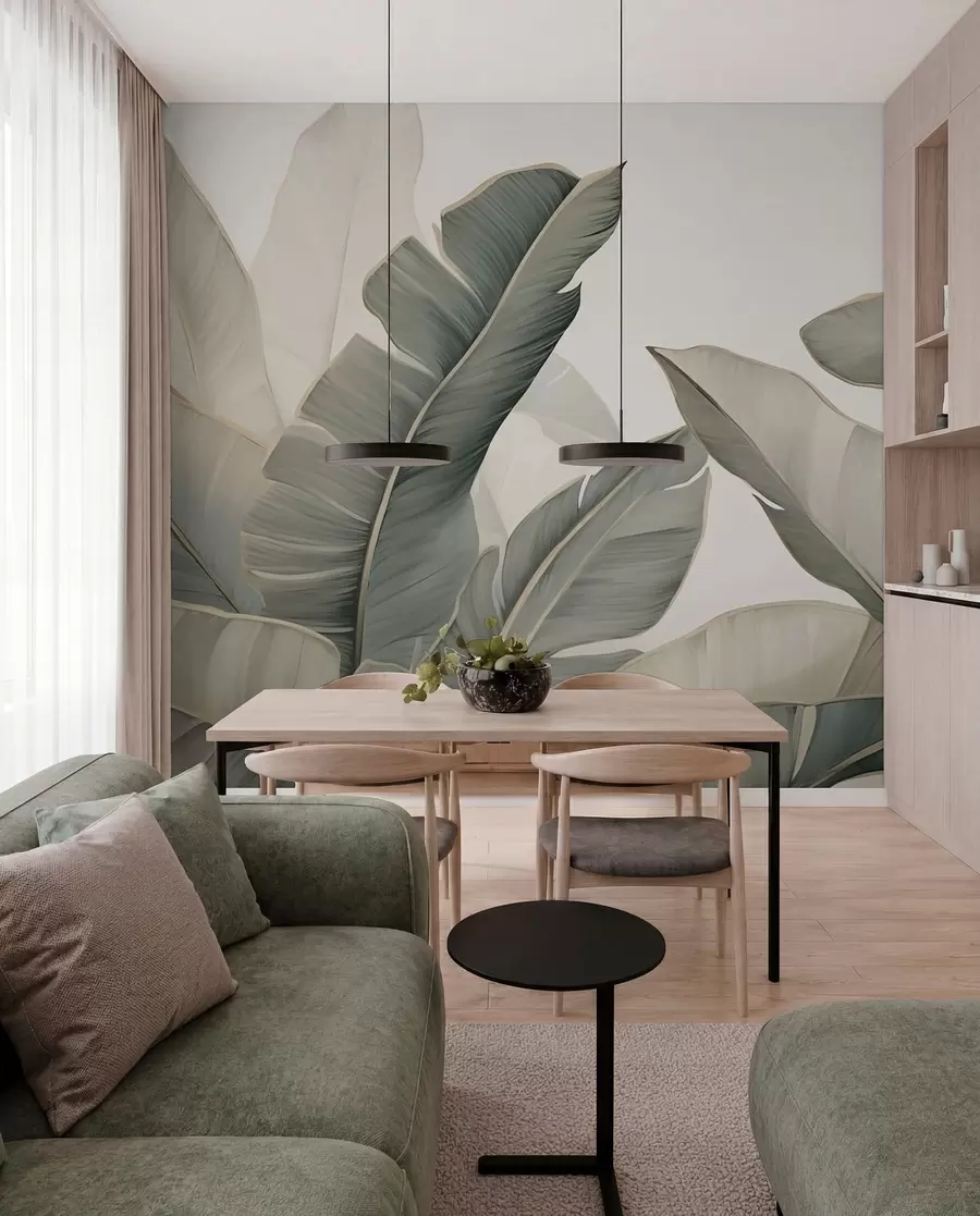 murales de pared Hojas tropicales w03427