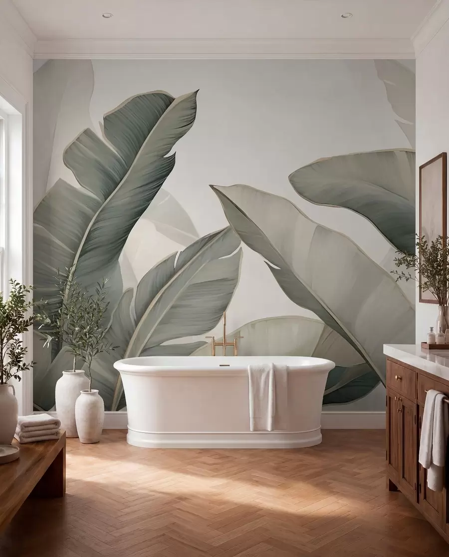 murales de pared Hojas tropicales w03427