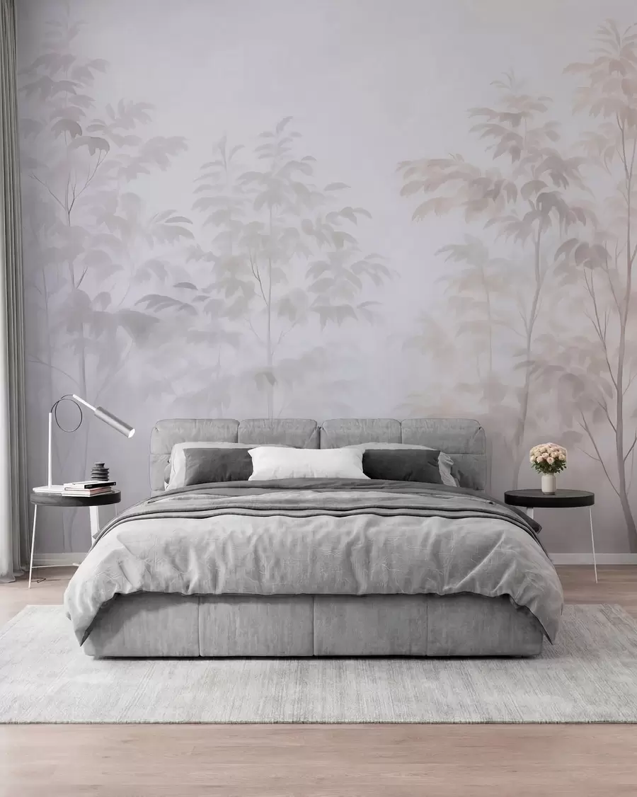 murales de pared Árboles imitación acuarela w03474v1