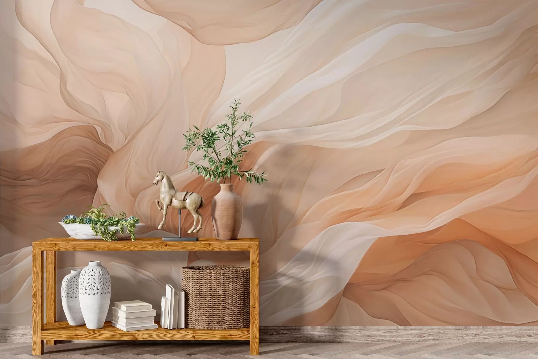 murales de pared Diseño abstracto del tanino volante w03533