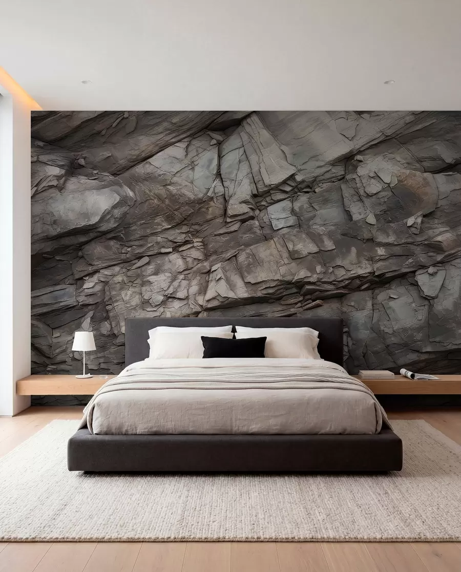 murales de pared Pared de roca pintada w03554