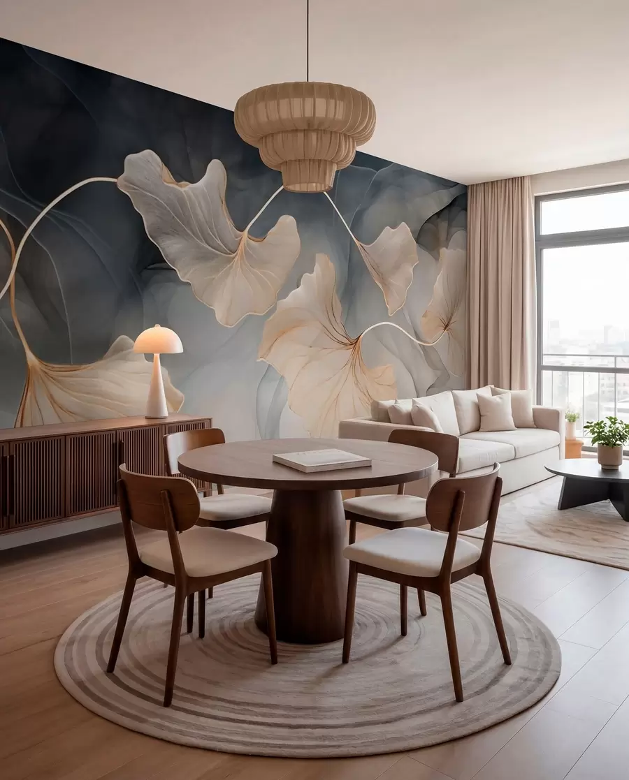 murales de pared Imagen abstracta de ginkgo w03511