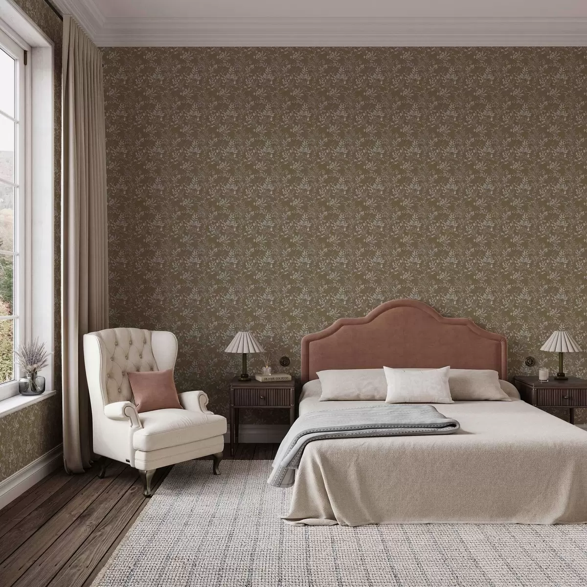 Papel pintado Plantas y ramas blancas a00166v1