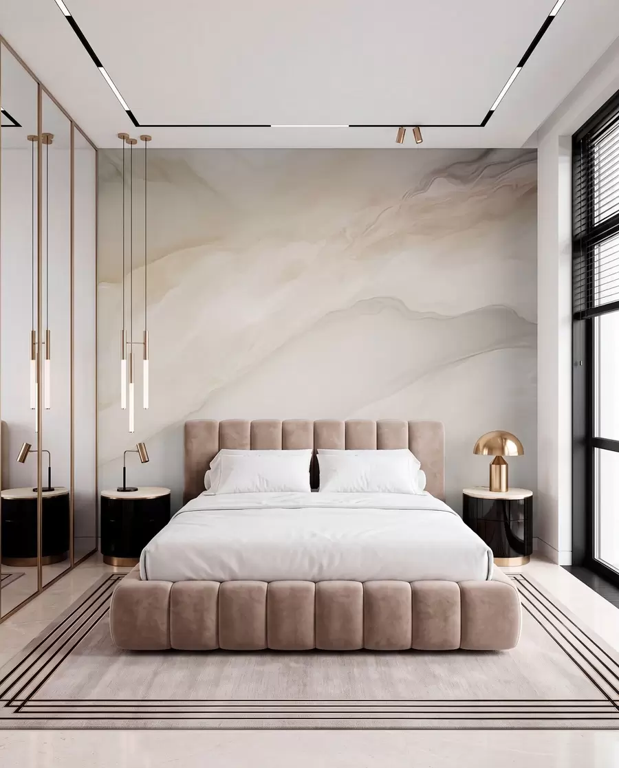 murales de pared Ondas luminosas w03922