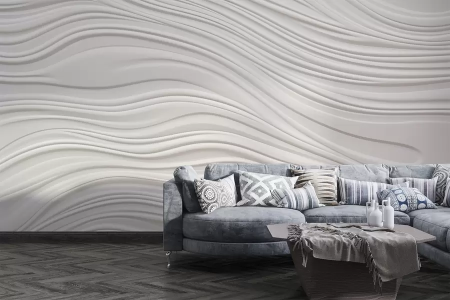 murales de pared Ondas volumétricas w03923