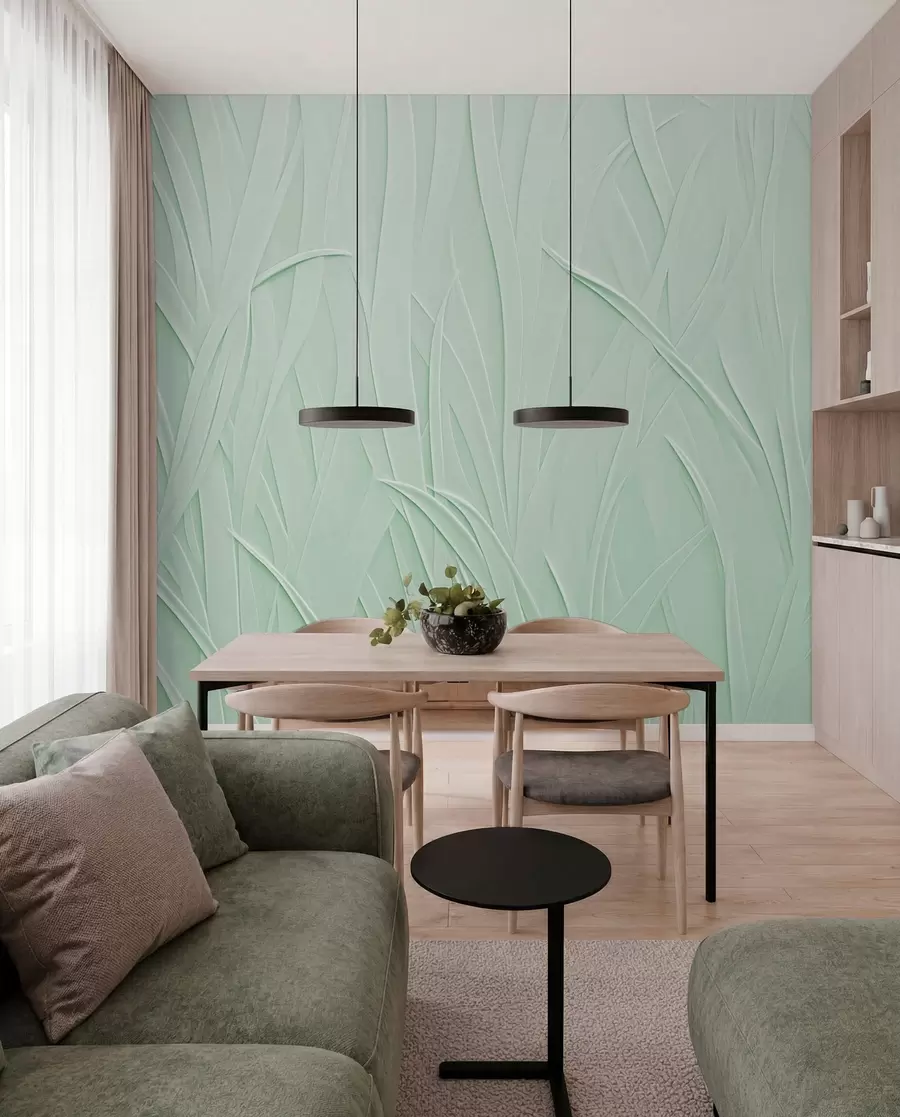 murales de pared Líneas curvas w03985v2