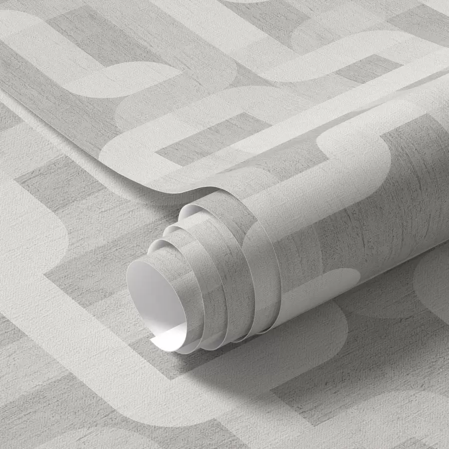 murales de pared Patrón gráfico moderno con líneas curvas a00190