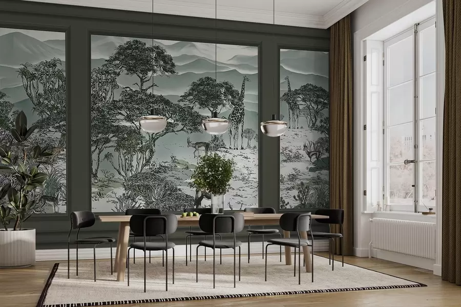 murales de pared Animales africanos w09230v1