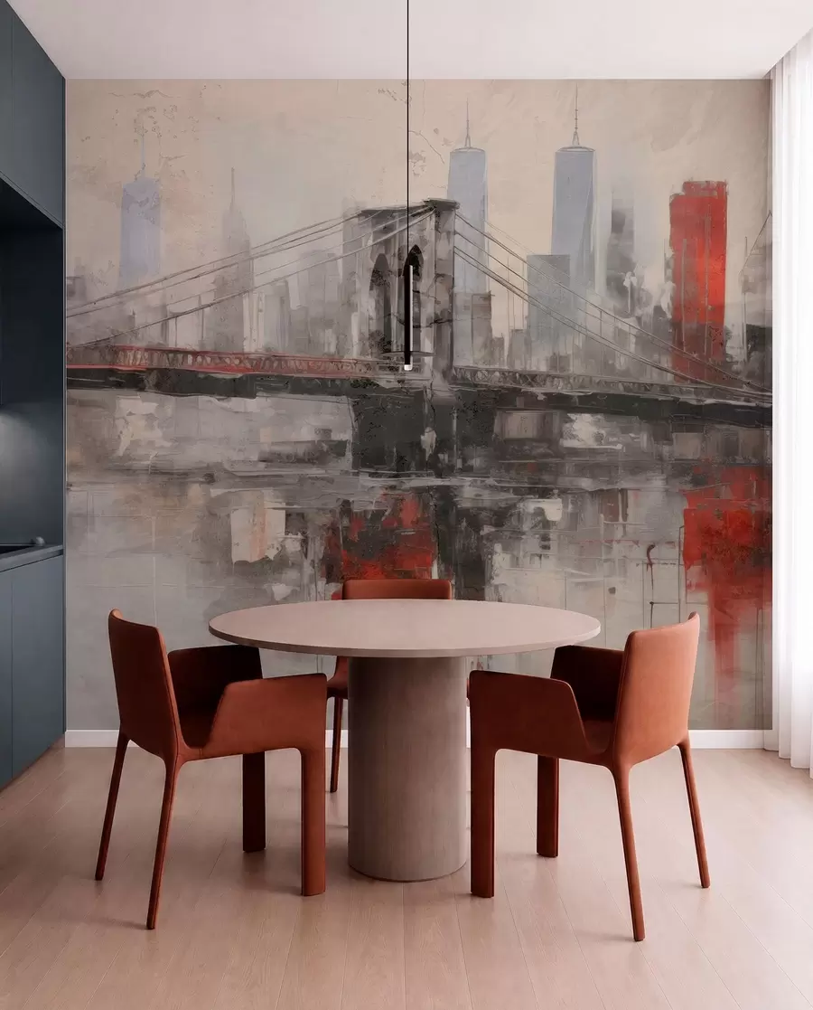 murales de pared Loftscape urbano w04192