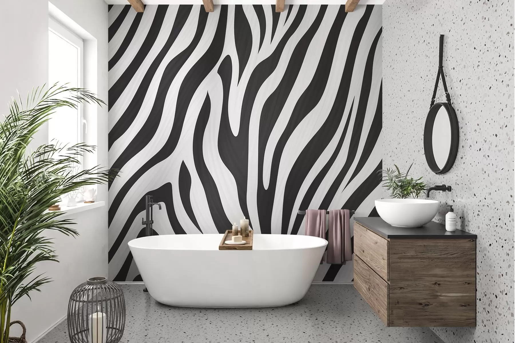 murales de pared Motivo de cebra w04214