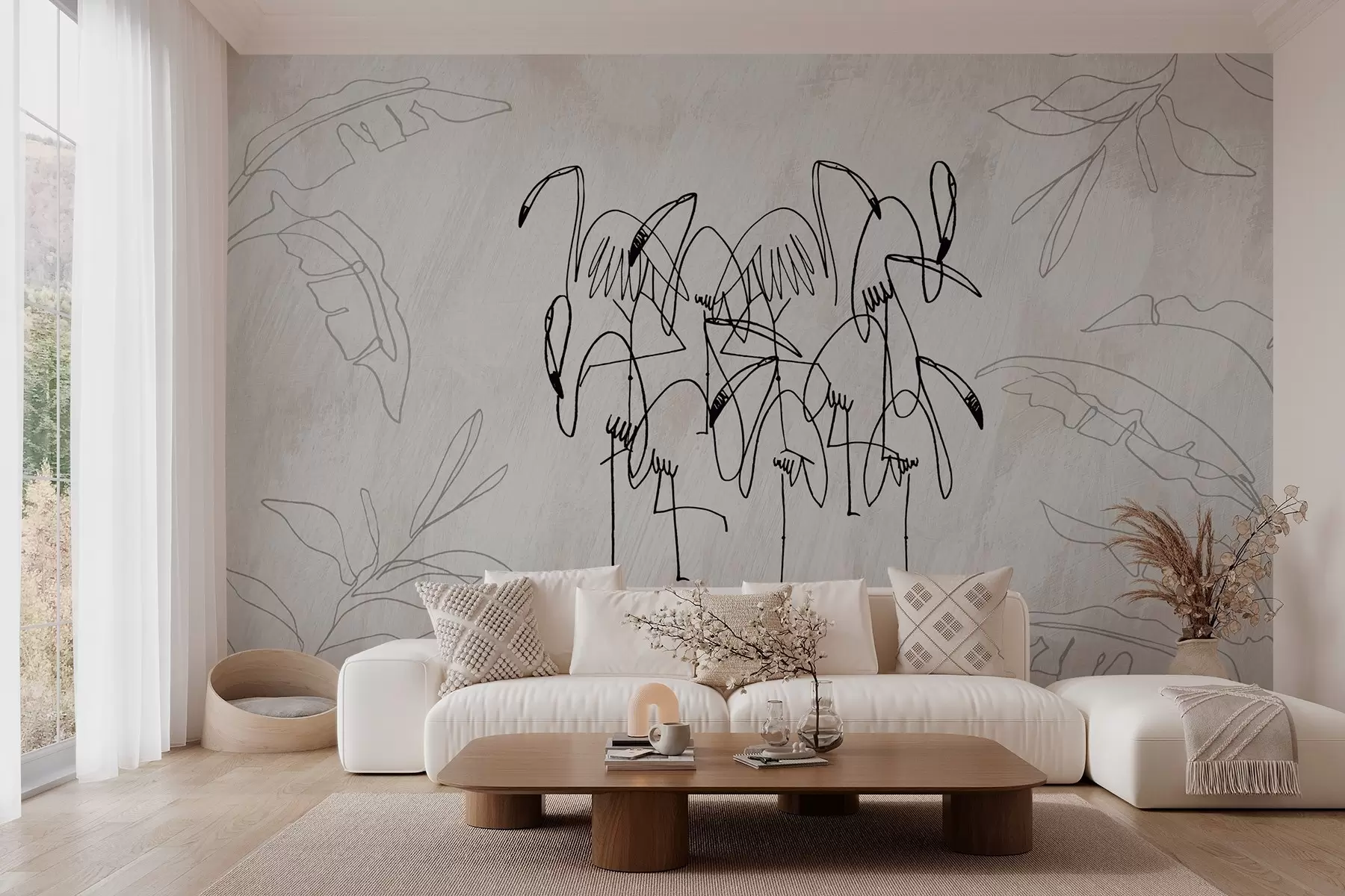 murales de pared Flamingo w04233