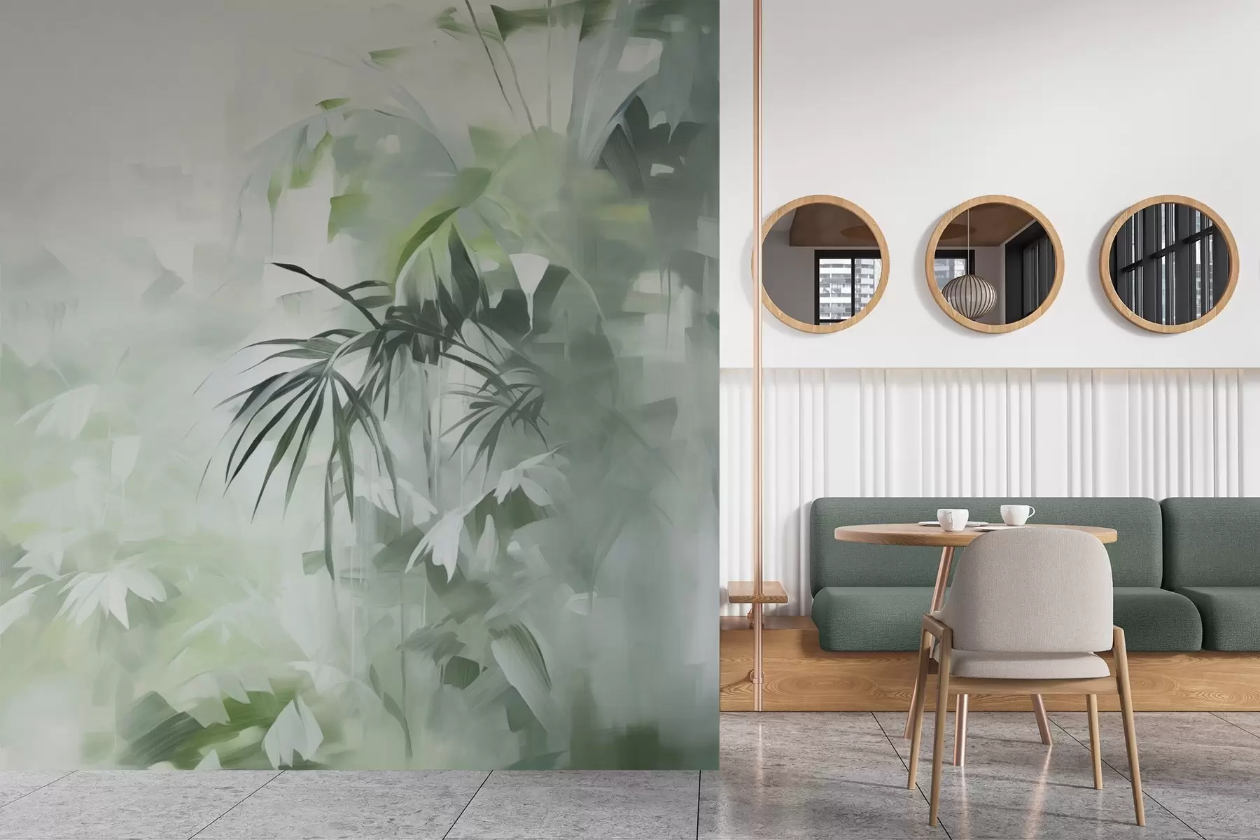 murales de pared Pintura imitación selva w04265