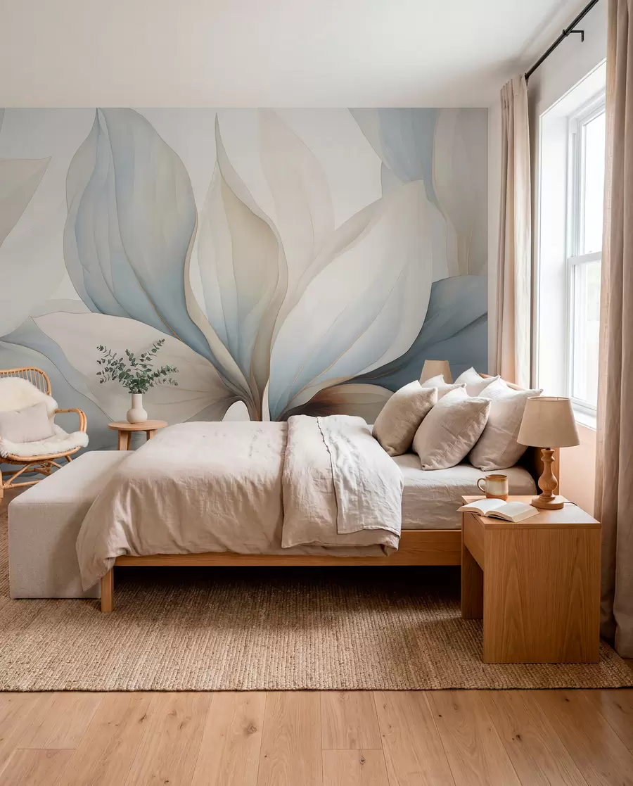 murales de pared Pétalos grandes de acuarela w04317