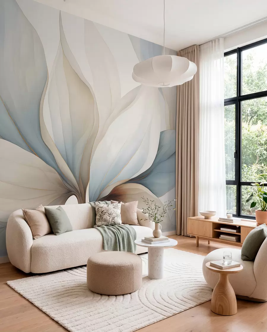 murales de pared Pétalos grandes de acuarela w04317