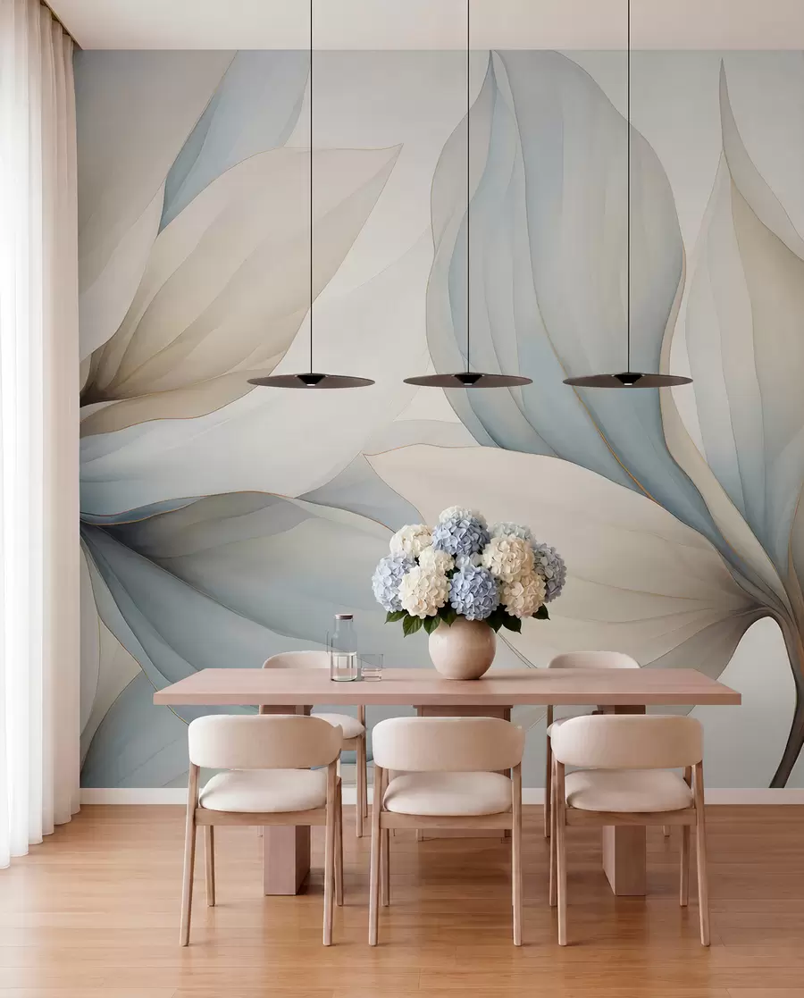murales de pared Pétalos grandes de acuarela w04317