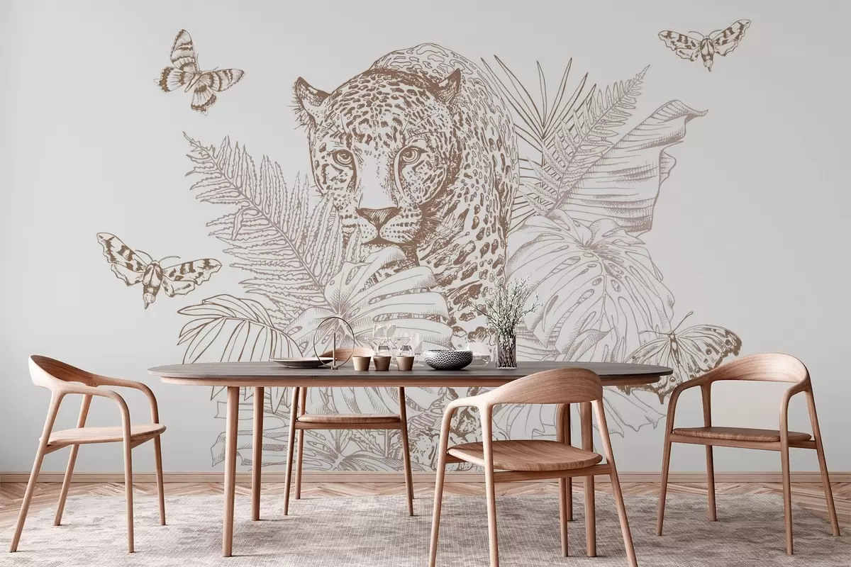 Murales de pared Leopardo w04358v1 murales de pared Leopardo w04358v1