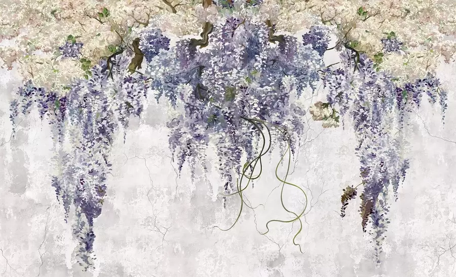 murales de pared Ramas de lilas Boho u71720