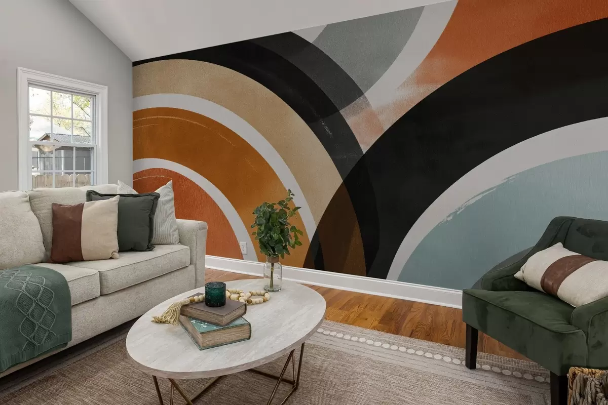 Murales de pared Círculos multicolores abstractos w04425 murales de pared Círculos multicolores abstractos w04425