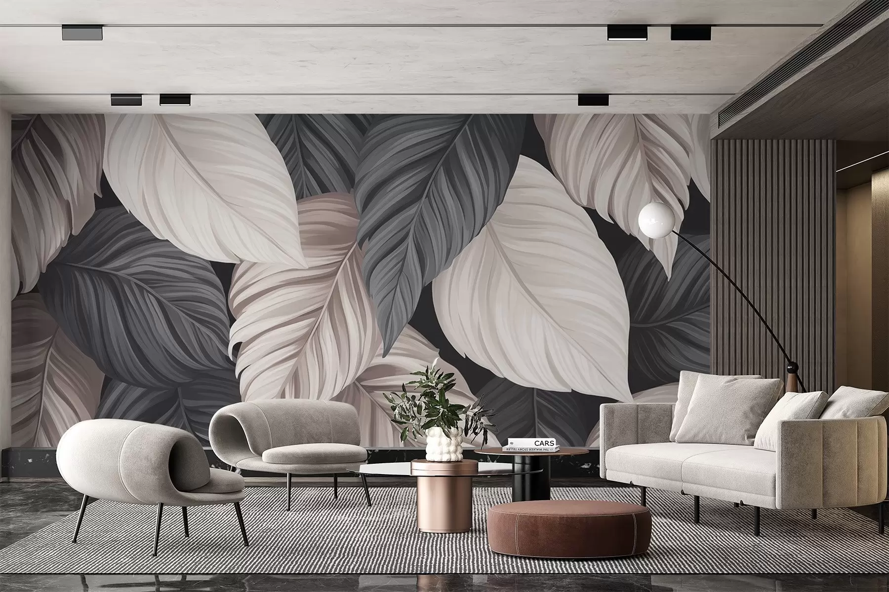murales de pared Hojas colgantes w04477