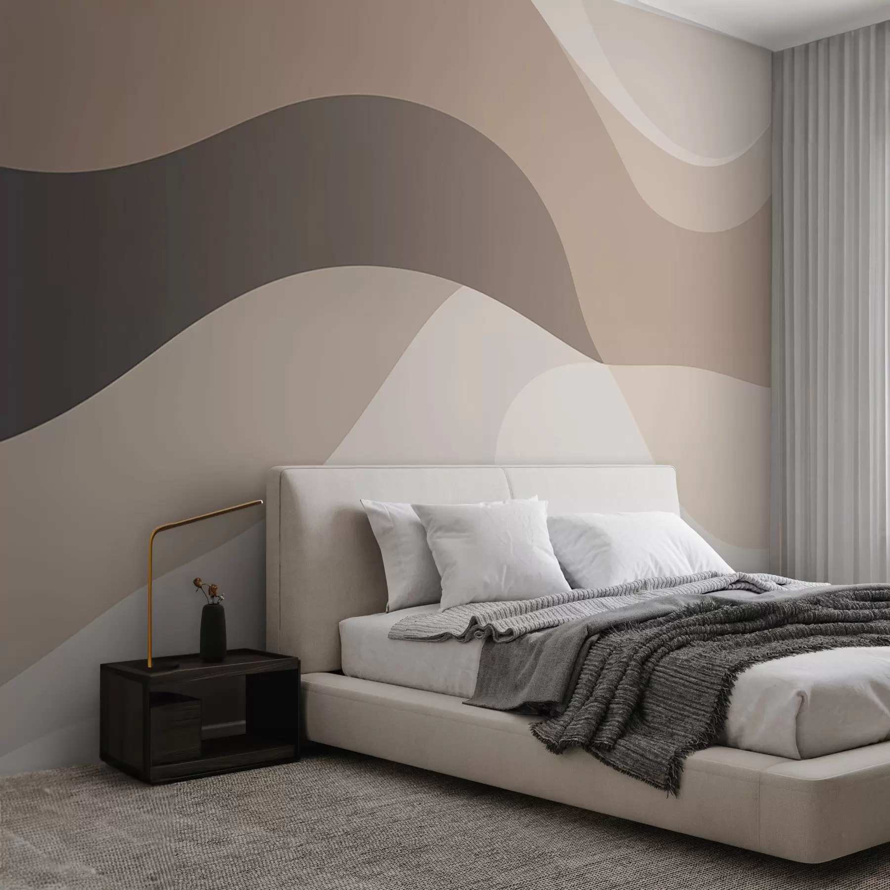 murales de pared Ondas abstractas w04543