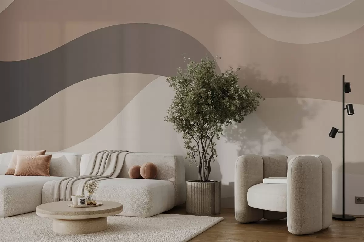 murales de pared Ondas abstractas w04543