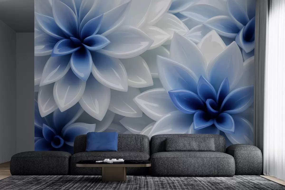 murales de pared Sinfonía floral w04571v1