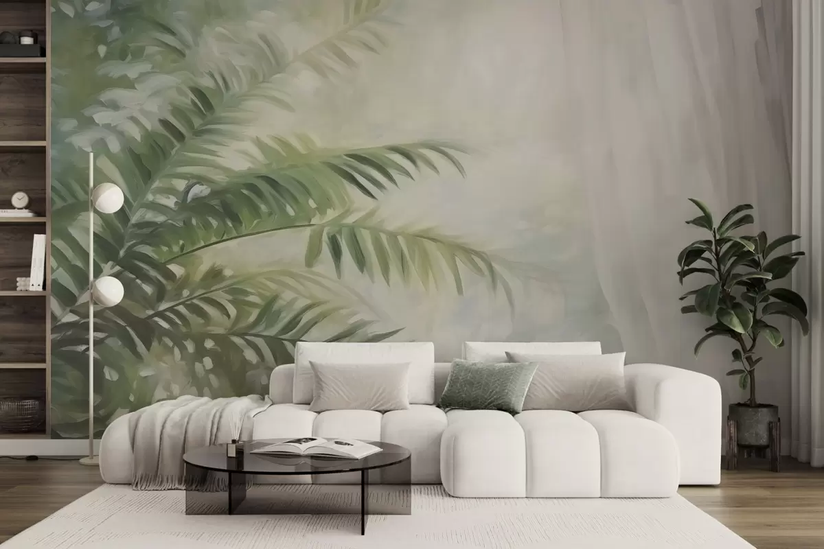 murales de pared Hojas de helecho w04655