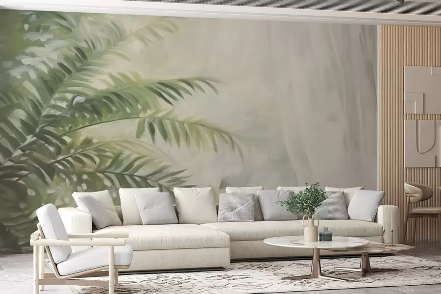 murales de pared Hojas de helecho w04655