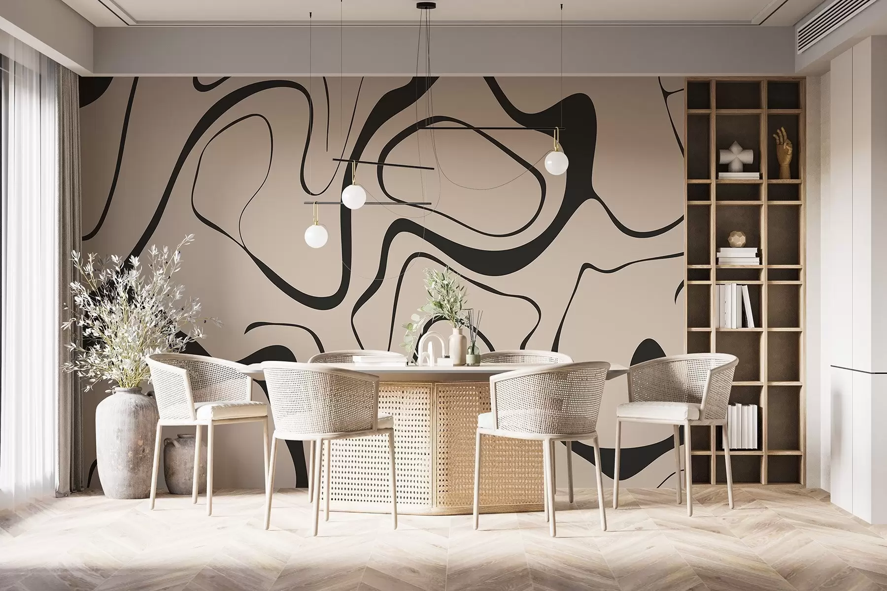 murales de pared Patrón abstracto w04649