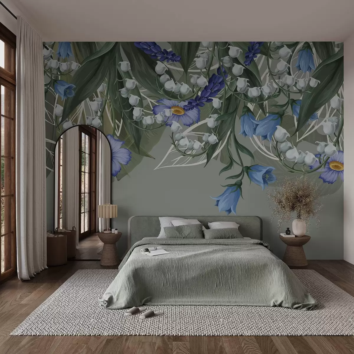 murales de pared Flores colgantes w04674