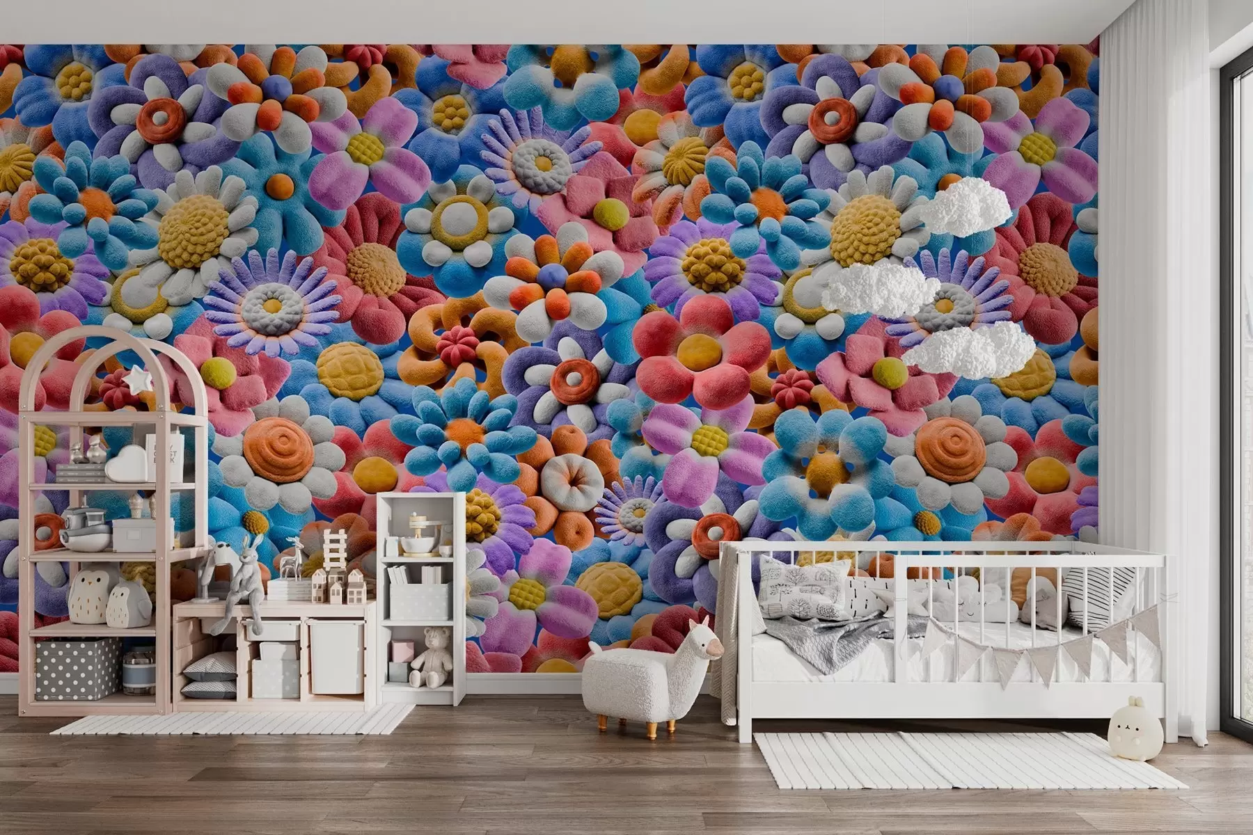 Murales de pared flores brillantes y esponjosas w04626 murales de pared flores brillantes y esponjosas w04626