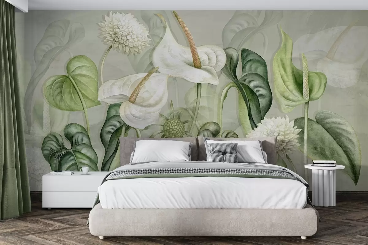 murales de pared Plantas en la pared w04669