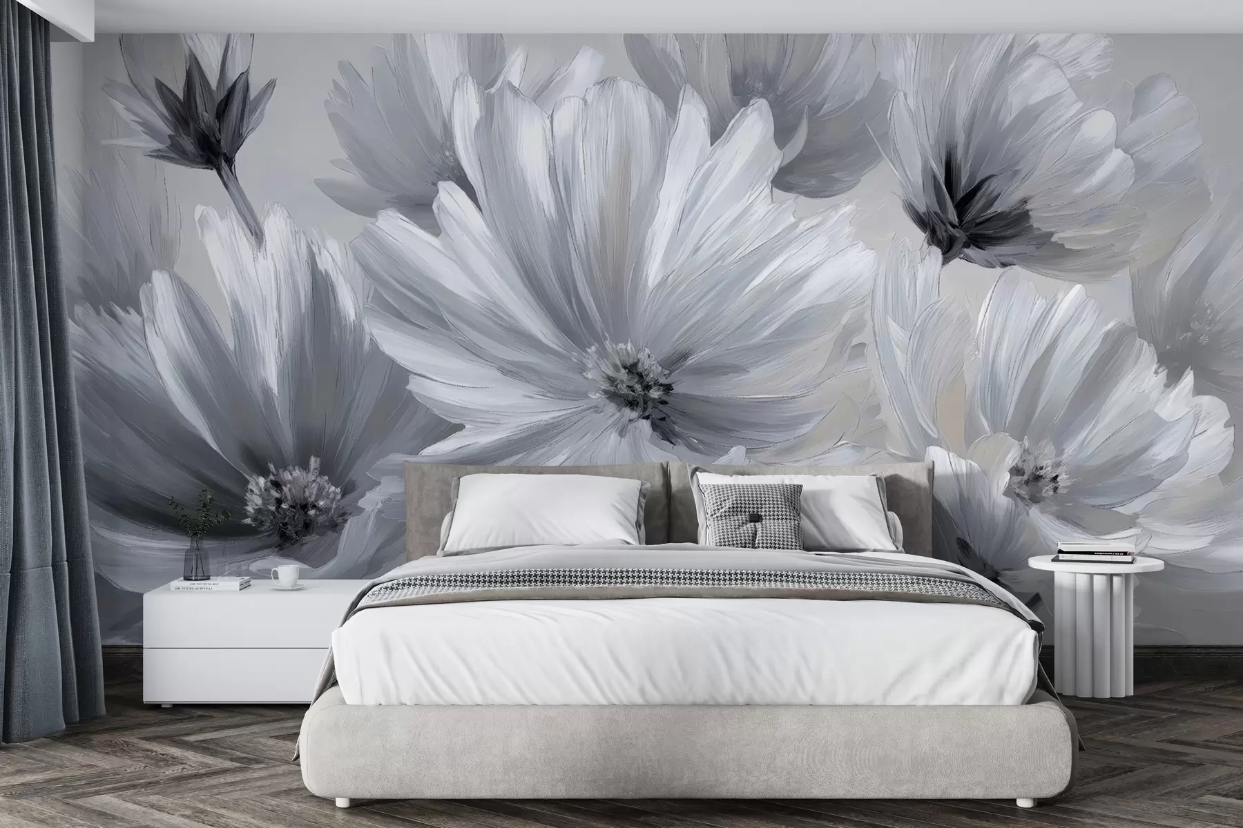 murales de pared flores abstractas w04670