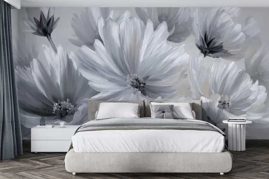 murales de pared flores abstractas w04670